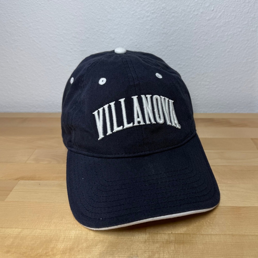 The Game Villanova Wildcats Hat Mens Navy Blue White Adjustable Baseball Cap